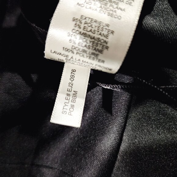 Eliza J Womens Sequined Halter Jumpsuit Black Polyester Size 12‎ - Picture 7 of 14